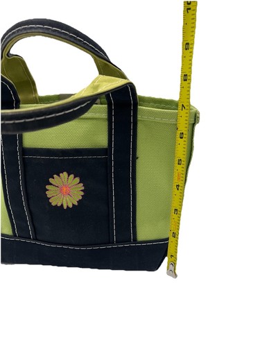 Vtg L.L. Bean Boat & Tote Floral Sunflower Canvas Mini Bag RARE Made In The USA - Picture 5 of 7