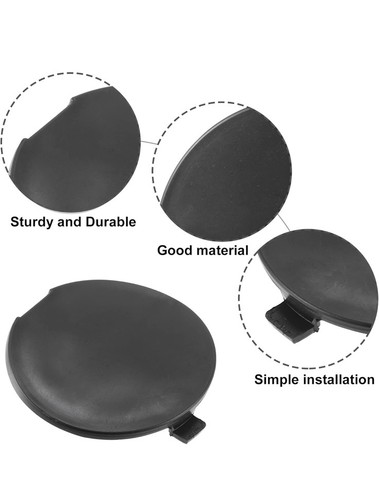 Pieza de 2 tapas de gancho de remolque para parachoques trasero izquierdo derecho aptas para Mazda 3 - Imagen 3 de 4
