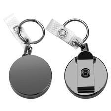 2 Pack Heavy Duty Retractable Badge Holder Reel,Metal ID Badge Holder with6274