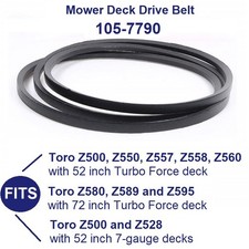 Replacement Toro Deck Belt 105-7790 for Z500 Z550 Z557 Z558 Z560 Z580 Z589 Z595