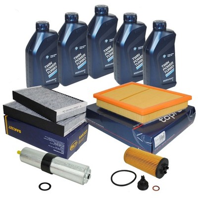 Filterset BMW F40 F44 F45 F46 X1 F48 X2 X39 MINI F55 F56 5L Original BMW ÖL 5W30