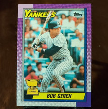 Topps 1990 Bob Geren New York Yankees #536 All-Star Rookie MLB Baseball Card. rookie card picture