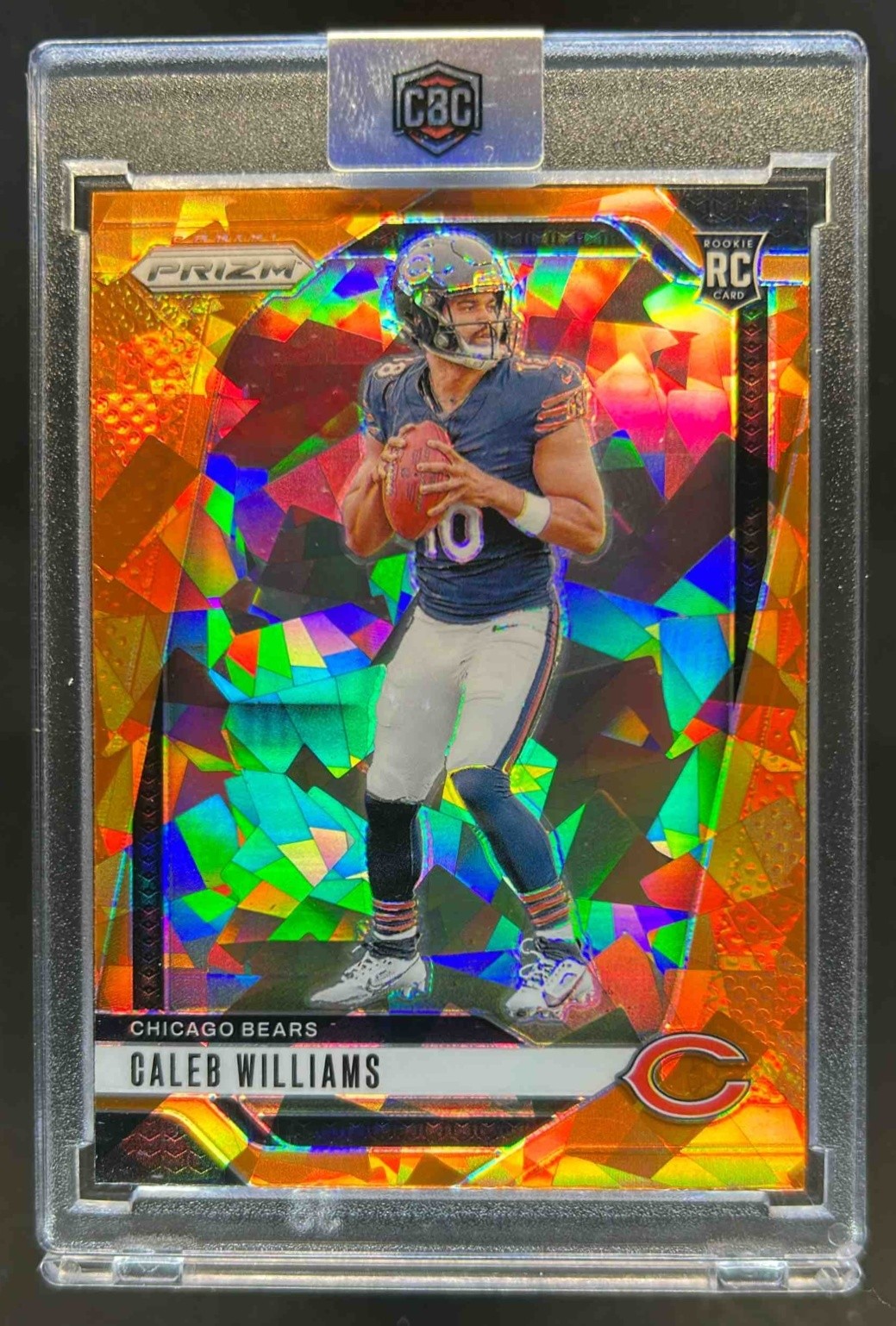 2024 Prizm Caleb Williams RC Orange Ice Rookie #301 Bears