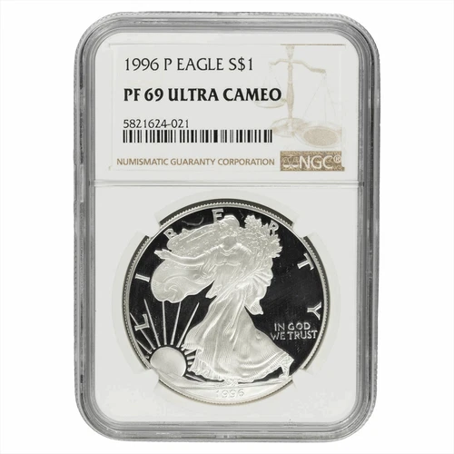 1996P American Silver Eagle 1 Oz NGC Proof PF 69 Ultra Cameo