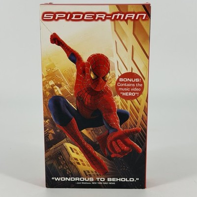 Spider-Man VHS Tape Tobey Maguire, Kirsten Dunst Fast Free Shipping