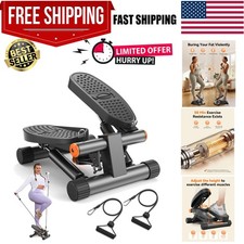Steppers for Exercise, Stair Stepper with Resistance Bands, Mini Stepper with...