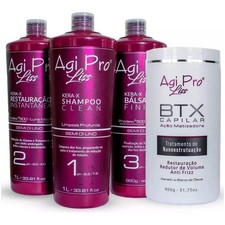 Agi Pro Liss Kera-X Semi Di Lino Prodew 500 3X1000ml/33.8 fl.oz. Mask BTX Capi