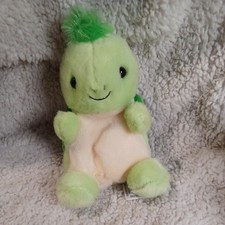 Aurora Palm Pals Timmy Turtle Green Plush Stuffed Animal Bean Bag Toy 5 inch