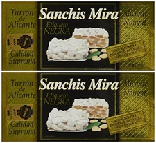 Sanchis Mira Turron de Alicante 200 grs. (7oz.) pack of 2
