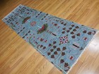 Turkish Oushak Rug,Geometric Multicolored Area Rug,Handmade Bohemian Rug 2.6x8 — photo 6