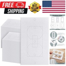 100 Pcs Outlet Insulation and Draft Sealers Foam Insulation Pads Electrical O...