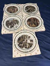 Department 56 Christmas Classic Charles Dickens Collector Plates: #3-7    1097