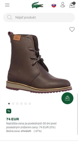 Women Lacoste Boots Brown Leather 36.5