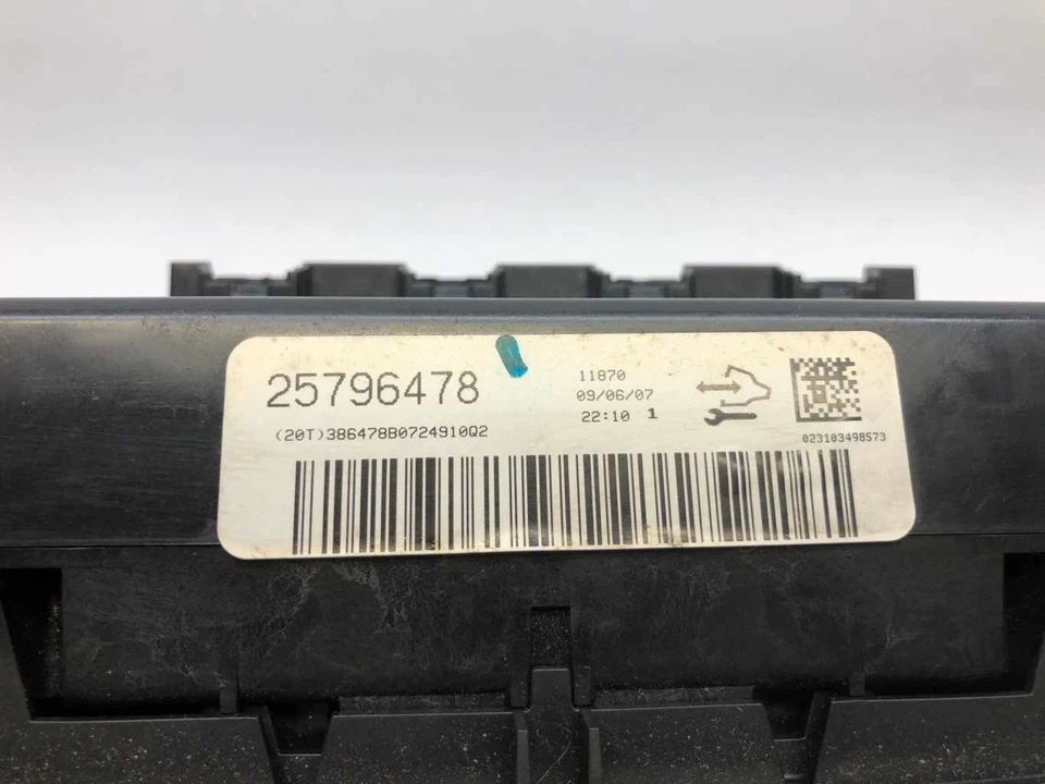 Chevy Silverado Sierra 2007-09 unidad de panel de control de clima manual OEM 25796478 Foto 3 de 4