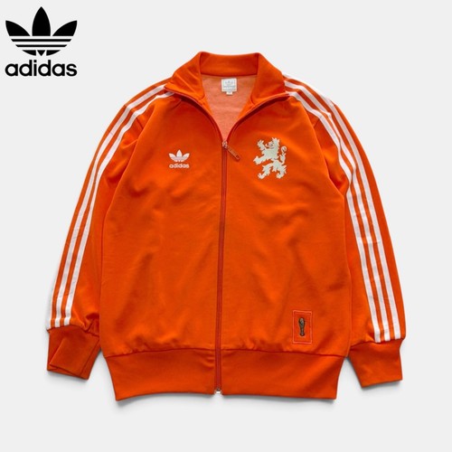 VTG Adidas Originals Netherlands Track Jacket Men's S/M Orange 2006 World Cup AK