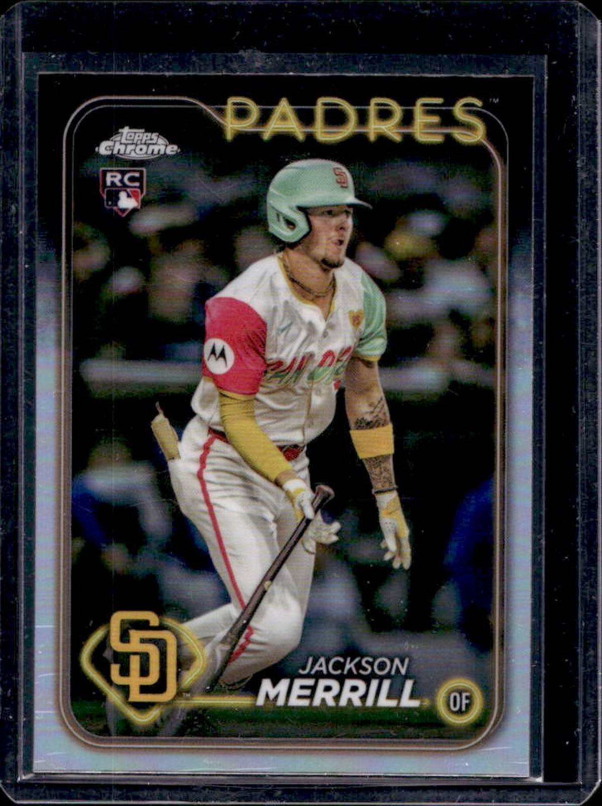 2024 Topps Chrome Update Jackson Merrill RC Refractor Rookie #USC153 Padres