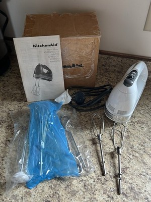 KitchenAid KHM926 9-Speed Hand Mixer Complete w/ Box Manual Attachments WORKS