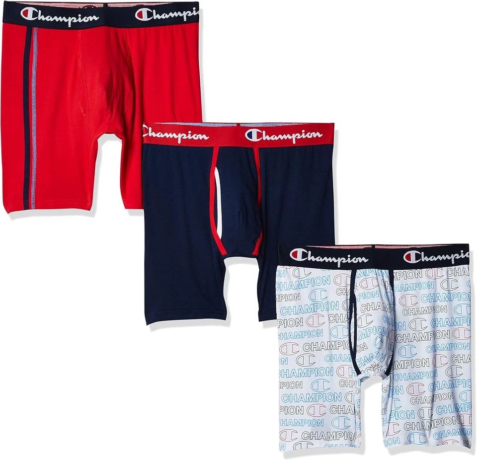 Мужские повседневные хлопковые эластичные трусы-боксеры Champion - Изображение 3 из 4