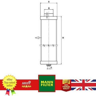 Brand New Compressed-air Technology Filter MANN FILTER LE4004