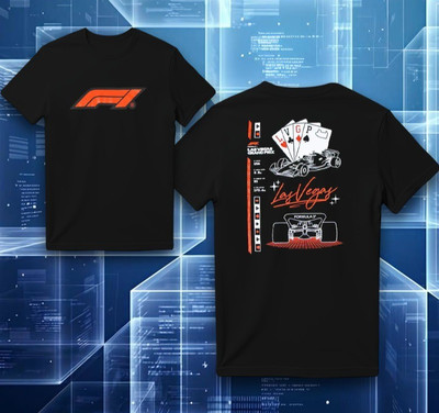 SALE!!! Formula 1 2025 Las Vegas Grand Prix Steering reprint T-Shirt