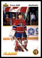 Trevor Kidd 1991-92 Upper Deck #449 Flames NHL READ FREE SHIPPING AutographDen