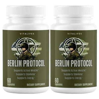 Berlin Protocol Capsules for Men   For Male Performance, Energy & Stamina 120ct