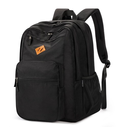 ZORFIN 26L Black Backpack for College, and Travel: Water 16.5 Inch,