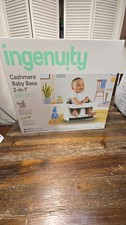 Ingenuity Baby Base 2-in-1 Booster Feeding Floor Seat, Self-Storing Tray 10678