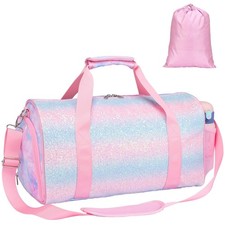 Bagseri Dance Bag for Girls - Kids Duffle with Shoe Compartment, Gymnastics T...