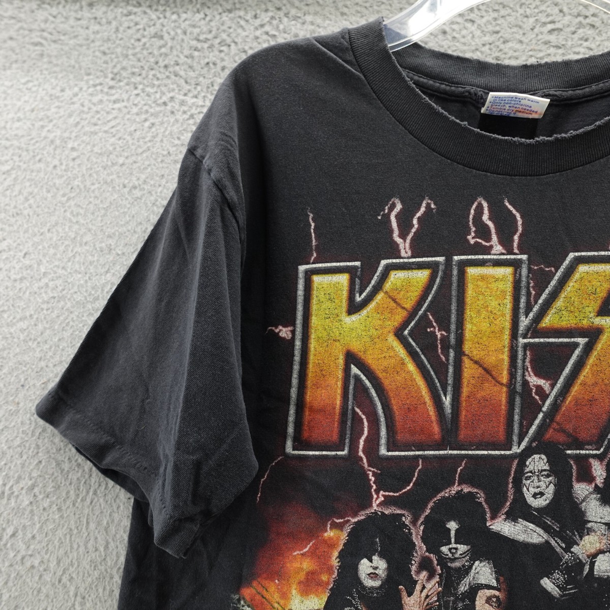 Vintage Kiss Shirt Adult Large Black Farewell Tour 2000