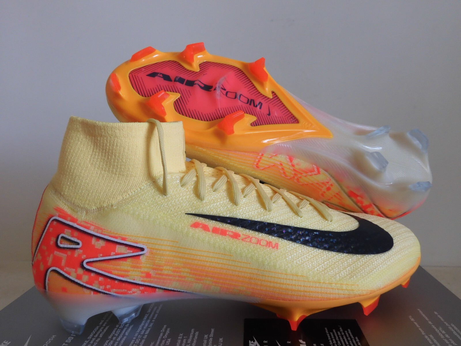 Nike Zoom Mercurial Superfly 10 Elite Km Fg Mbappe Orange Sz 10 [FQ8692-800]