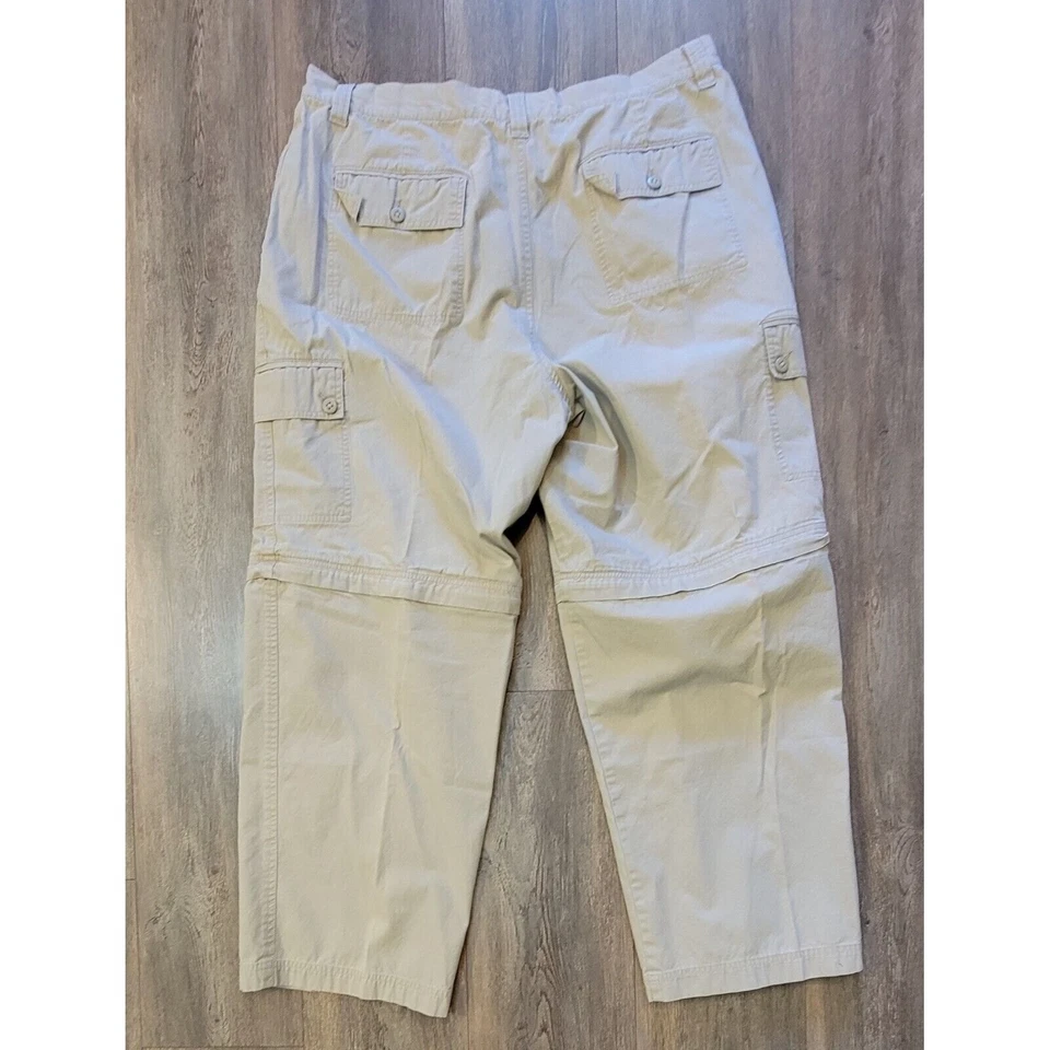 Pantalones convertibles Cherokee para hombre 38x30 caqui al aire libre senderismo tostado Foto 4 de 4