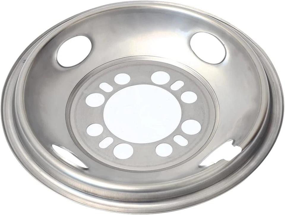 16'' Polished Stainless Steel Wheel Simulator Kit 1974-1998 Ford F350 Semi Truck - Image 3 of 4