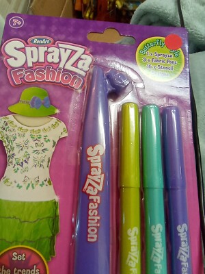 Renart Sprayza Fashion Butterfly Style Fabric Airbrush Pens Girls Age 7+  UK