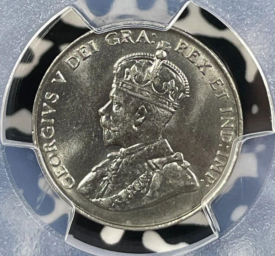 1922 Canada 5 Cents PCGS MS64 Lot#G042 Choice UNC! Near 'S' Variety - Image 3 of 4