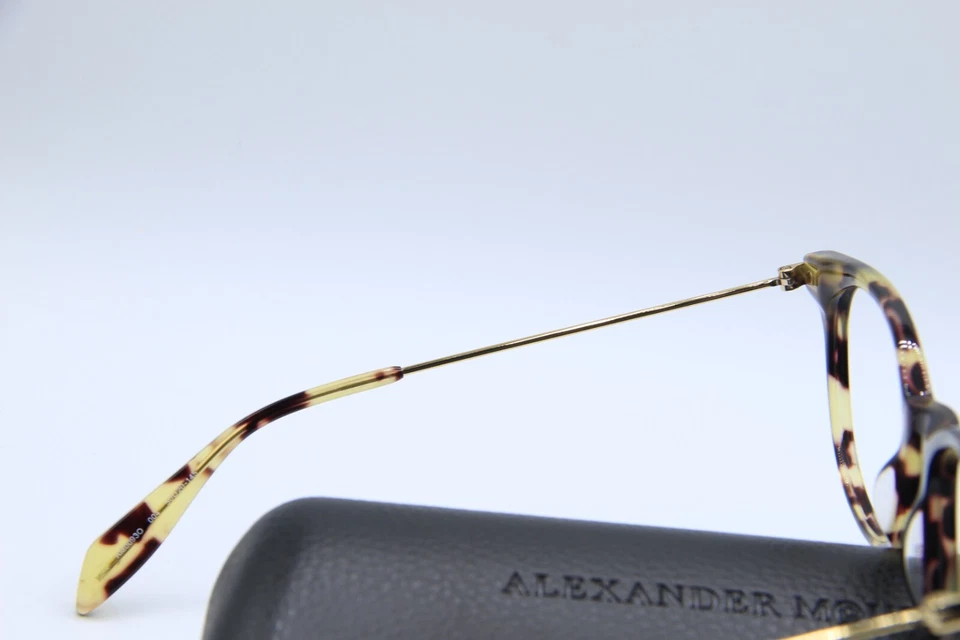 NEW ALEXANDER MCQUEEN AM0093O 004 HAVANA OLIVE AUTHENTIC EYEGLASSES W/CASE 50-20 - Image 3 of 4