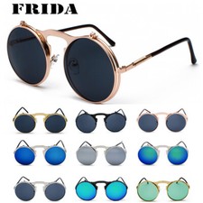 Steampunk Sunglasses Men Round Vintage Mens Sunglass Women Sun Glasses UV400