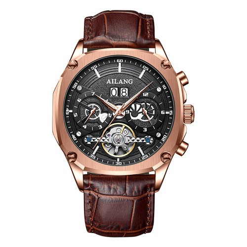 AILANG Men's Watch Automatic Mechanical Wristwatches Waterproof Calendar Week - Picture 28 of 32