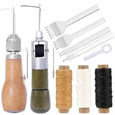 Leather Craft Tools Kit Speedy Sewing Awl Hand Stitcher Stitching Punch Repair