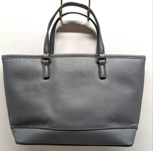 New York & Company Large Tote Purse Shoulder Bag Gray - Picture 2 of 9