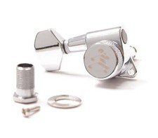 Tone Ninja 19:1 Locking Tuners, 6 Inline Baritone non-staggered Left hand Chrome