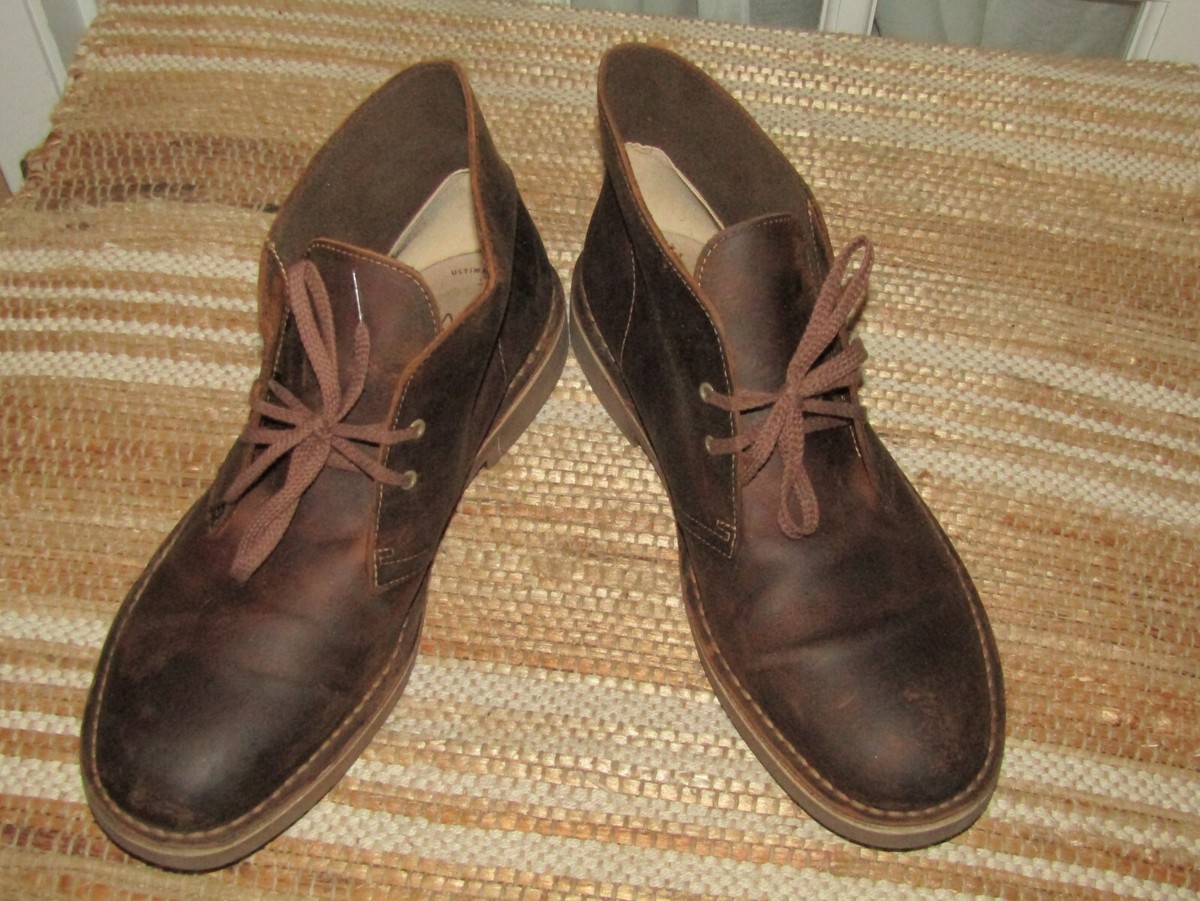 Clarks Bushacre Casual Chukka Boot Beeswax Lace up Brown Leather Size 10.5 M Clarks Bushacre 2 Chukka Boot, Beeswax, Mens 8.5 M - Gem main image 3