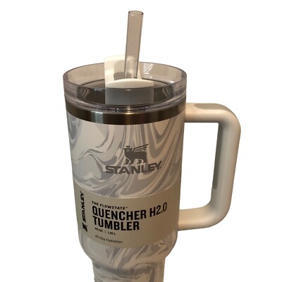 OUTLET商品♠ BASSOLS 4点セット　STANLEY　グレー系　W Stanley 40 fl. oz. Polar Swirl Quencher H2.0 FlowState Tumbler