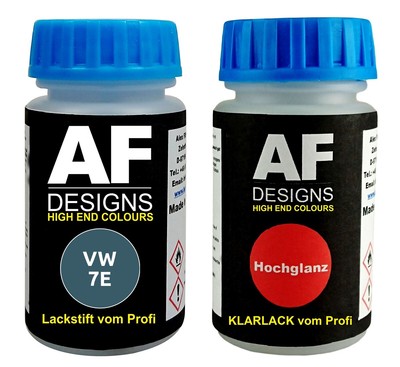 Lackstift für VW / Volkswagen 7E Blue Atmosphere Pearl Klarlack 50ml Autolack