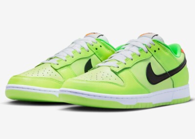 NIKE DunkLow Team Green 28センチ Nike Dunk Low Glow in the Dark Green Black Halloween Volt FJ4610