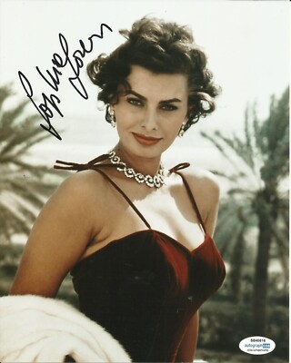 SOPHIA LOREN SIGNED PHOTO FILM AUTOGRAMME AUCH ACOA (14)