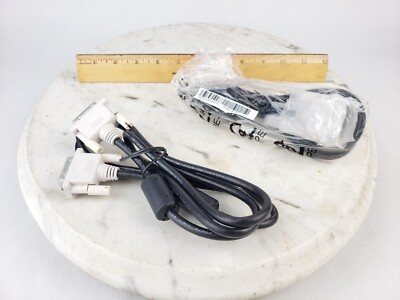 2x DVI Dual Link Cable M-M 6ft 389G0745LAAF01 Male to Male Monitor Display