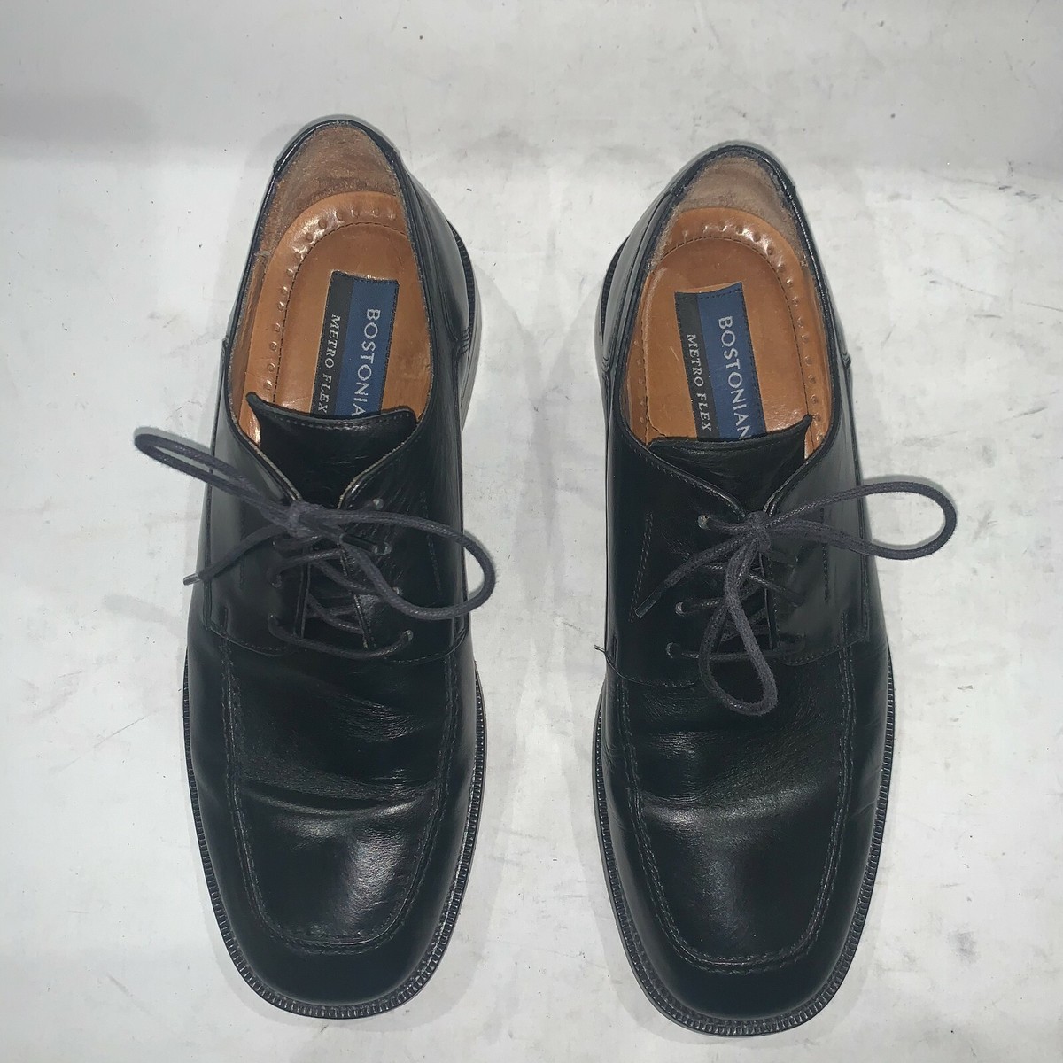 Bostonian Metro Flex Black Cap-Toe Oxford Dress Shoes Men\'s Italian Crafted. Cap Toe Bostonian Oxford Shoes 8M 41 (China) – KingsPIER vintage main image 2