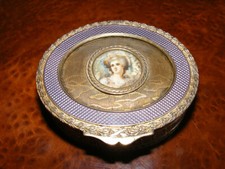 Boite à mouches en laiton avec miniature NAPOLEON III 