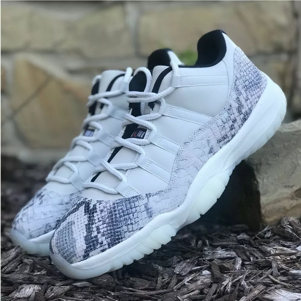 Nike Air Jordan 11 XI Retro Low LE Cool Grey Snakeskin Men's
